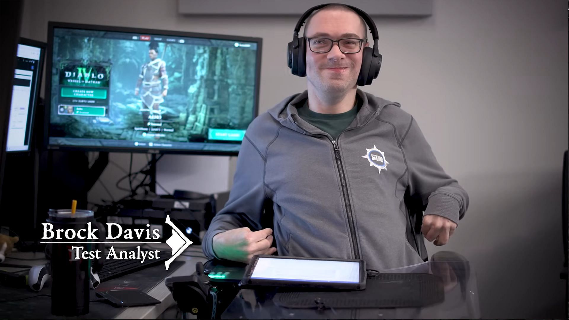 Brock Davis, Associate Test Analyst for Diablo 4, worked on these accessibility features (Image via Blizzard Entertainment)